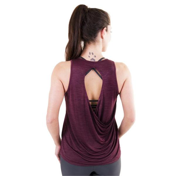 Bold Fearless And Free Raindrop Tank Purple (Final Sale)
