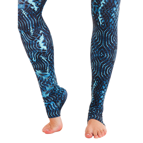 Ultra High-Waist Legging Blue Reptile