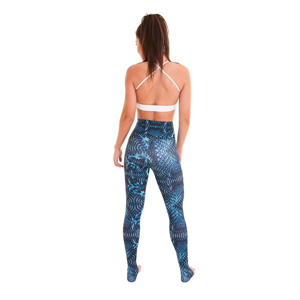 Ultra High-Waist Legging Blue Reptile