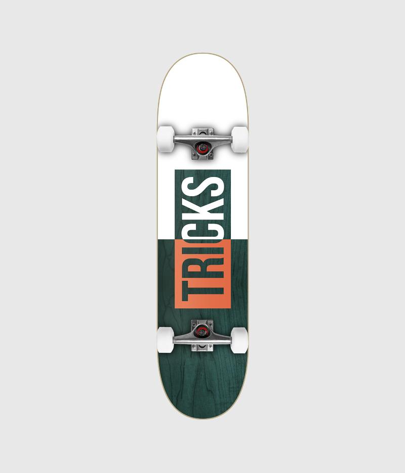 Tricks Skateboards Logo Complete Skateboard 7.75"