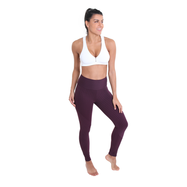 Jacquard Legging Grape