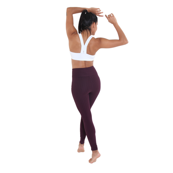 Jacquard Legging Grape