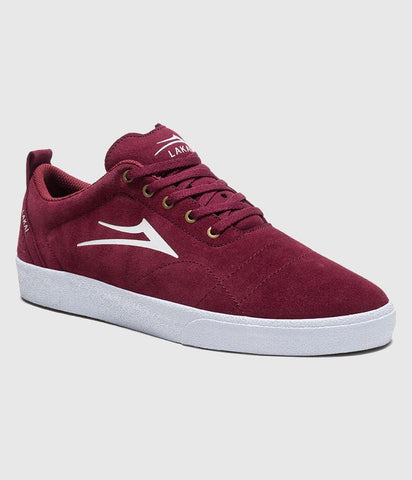 Lakai Bristol Skate Shoes Burgundy Suede