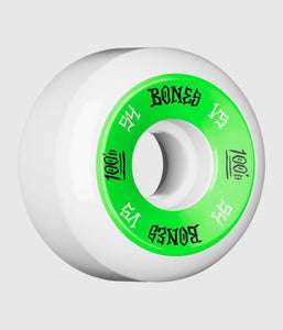 Bones Wheels OG V5 100’s 54mm Skateboard Wheels Green