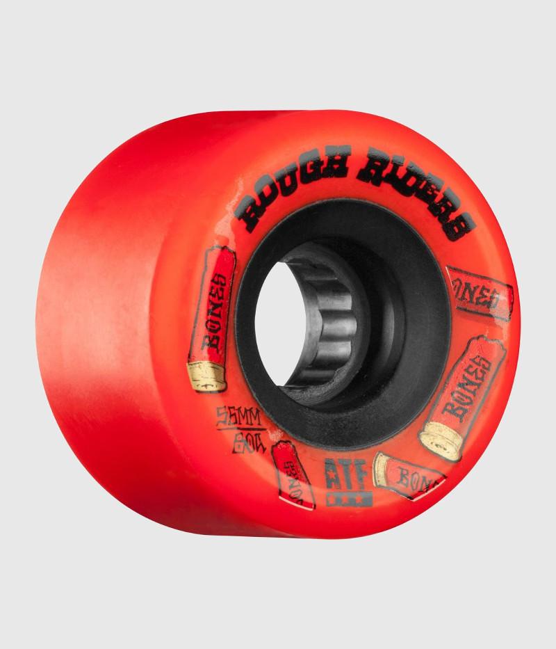 Bones Wheels Rough Riders Shotgun 56mm Skateboard Wheels Red