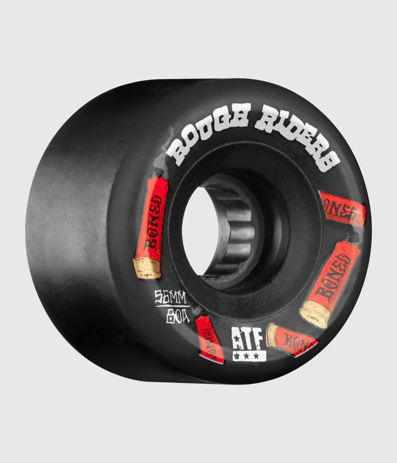 Bones Wheels Rough Riders Shotgun 56mm Skateboard Wheels Black