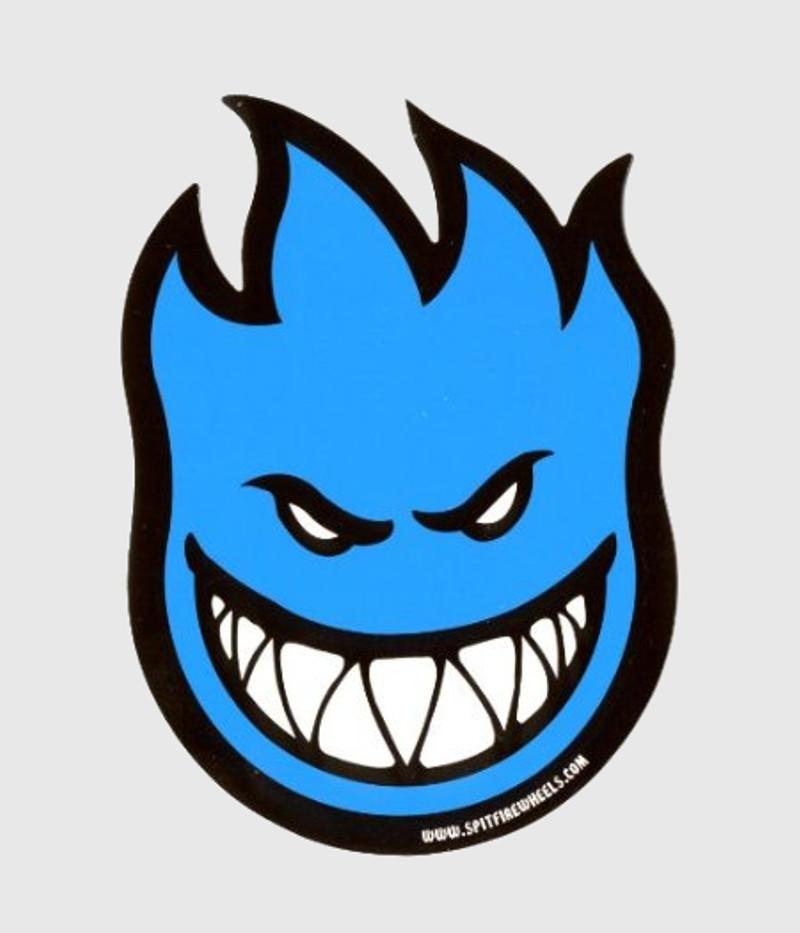 Spitfire Fireball Sticker Blue