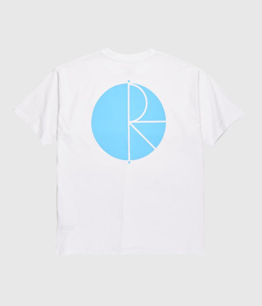 Polar Skate Co Fill Logo T-Shirt White/Pool Blue