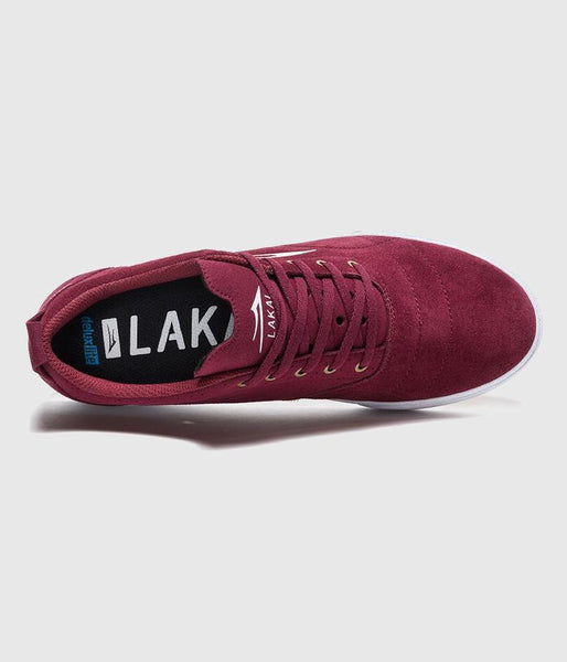 Lakai Bristol Skate Shoes Burgundy Suede