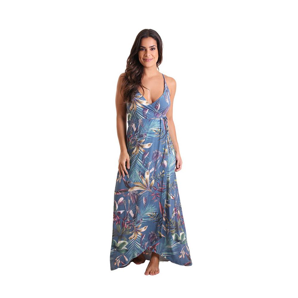 Long Wrap Dress Botanic Garden
