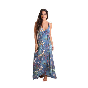 Long Wrap Dress Botanic Garden