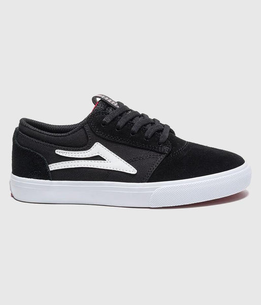 Lakai Griffin Kids Skate Shoes Black Suede