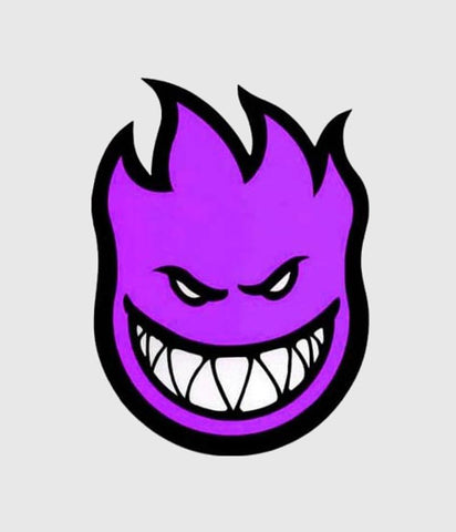 Spitfire Fireball Sticker Purple