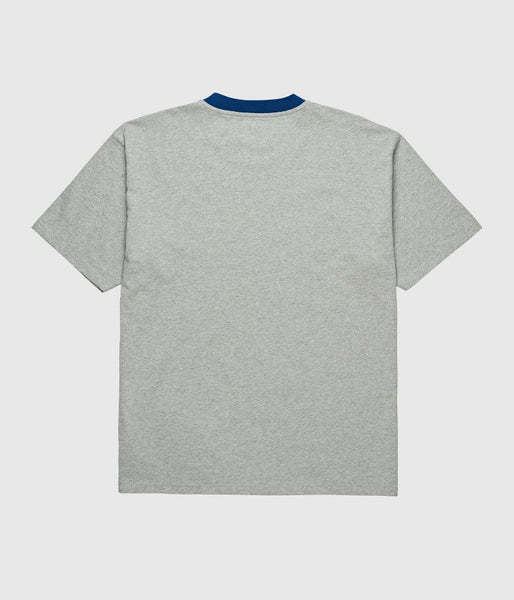 Polar Skate Co Ringer T-Shirt Heather Grey/ Navy