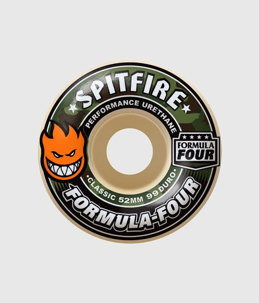 Spitfire Formula Four Classic 99DU Covert Natural Skateboard Wheel 52mm