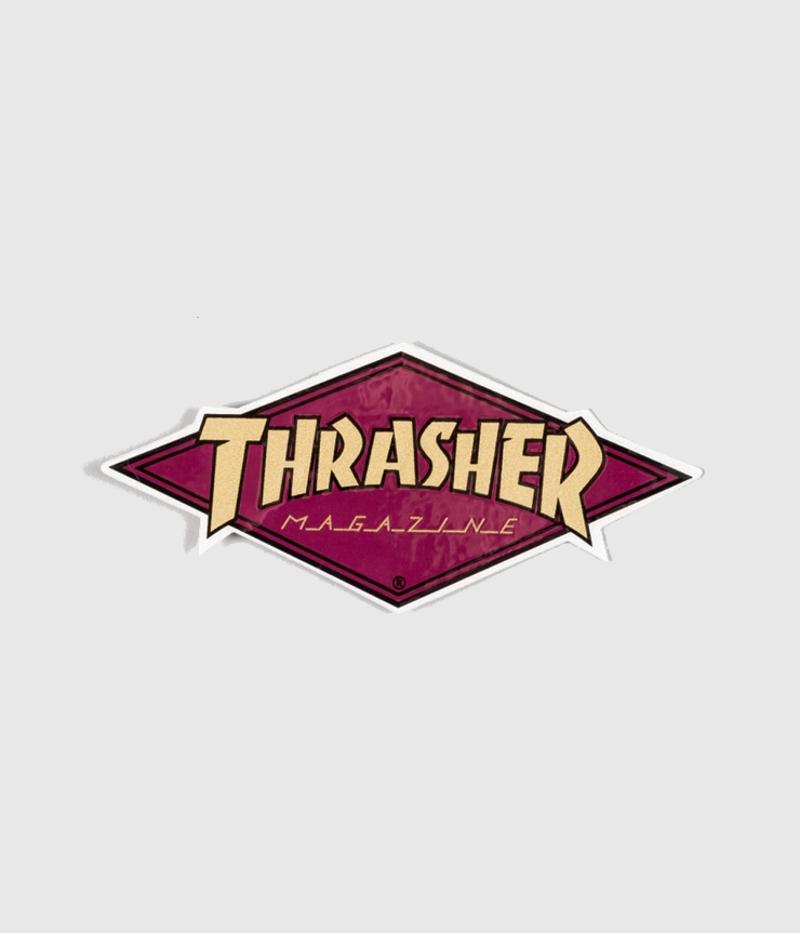 Thrasher Skateboard Magazine Diamond Logo Purple/ Gold