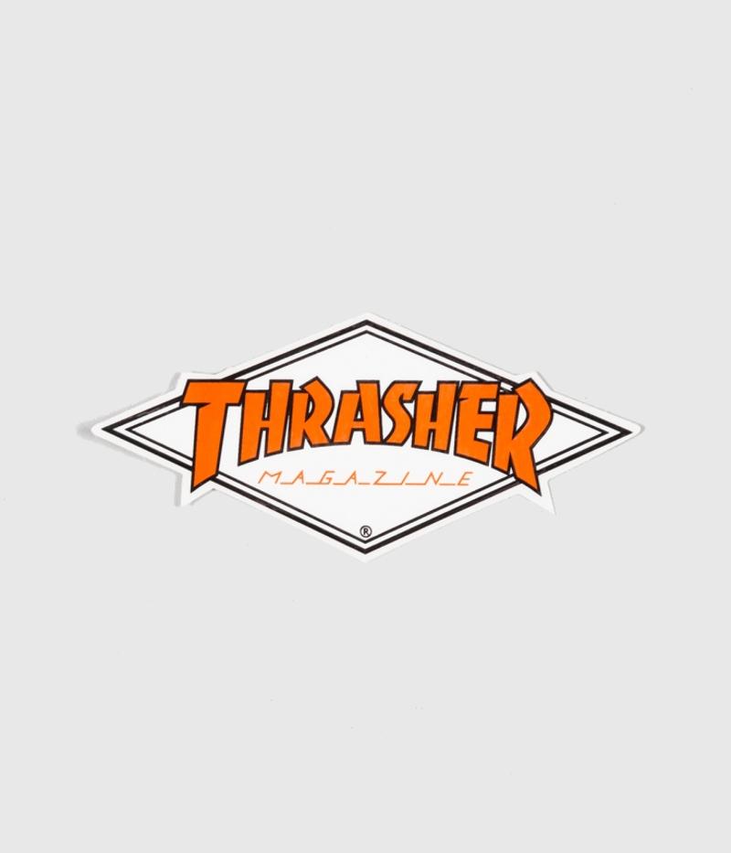 Thrasher Skateboard Magazine Diamond Logo White/ Orange