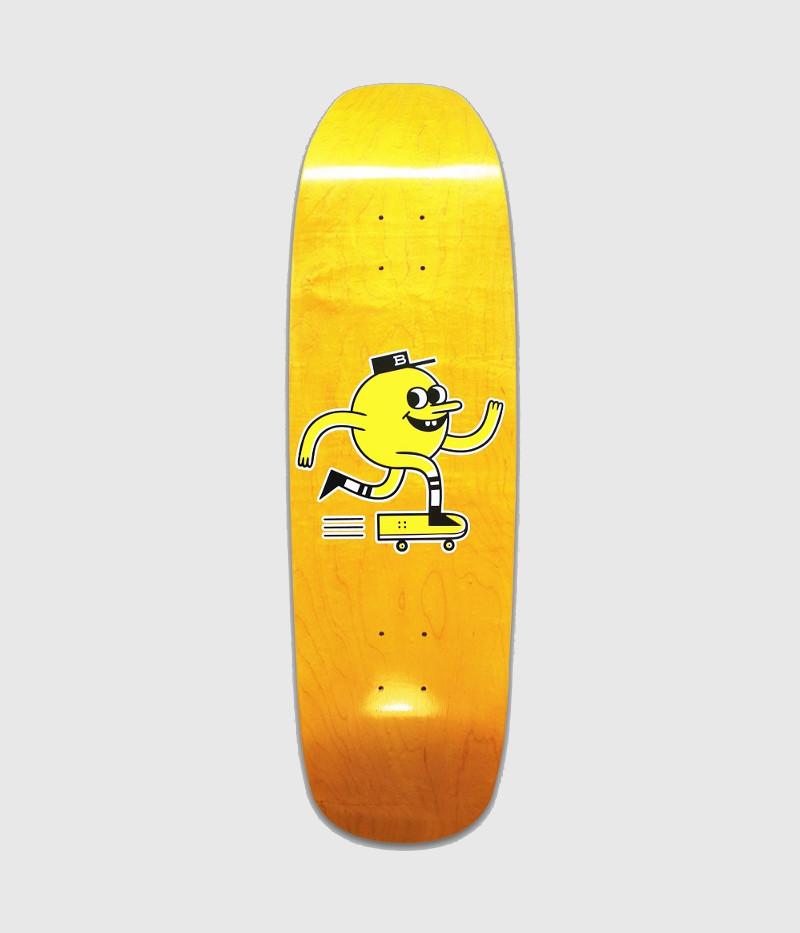 Blast Skates Shaped Logo Skateboard Deck Pool Shape 9"