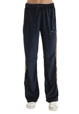 Plush Pants Black with Line