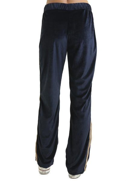 Plush Pants Black with Line