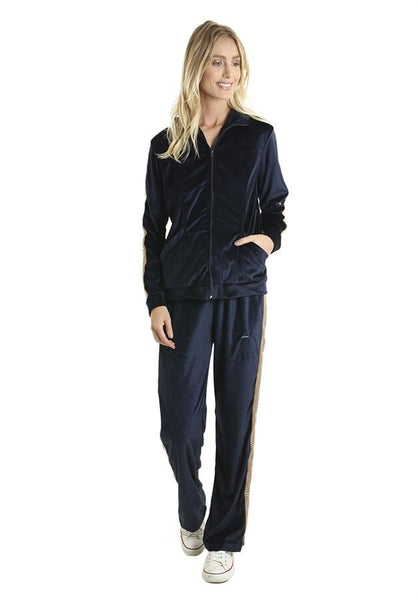 Plush Pants Black with Line