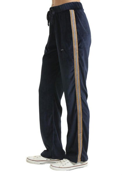 Plush Pants Black with Line