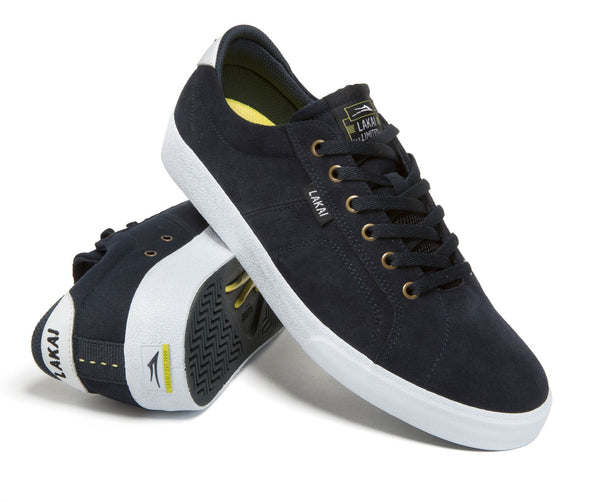 Lakai Flaco Skate Shoes Navy Suede