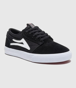 Lakai Griffin Kids Skate Shoes Black Suede