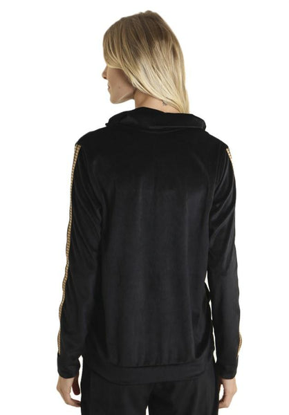Plush Jacket Black with Line