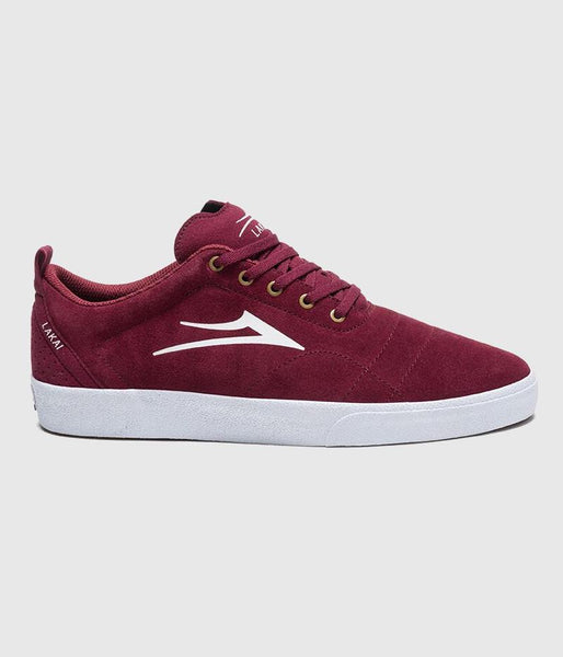 Lakai Bristol Skate Shoes Burgundy Suede