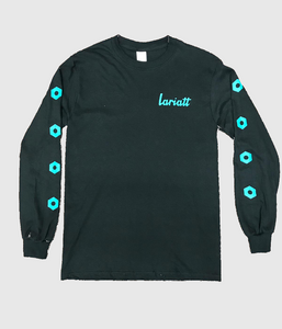 Lariatt 'Bolts' Long Sleeve T-Shirt Black