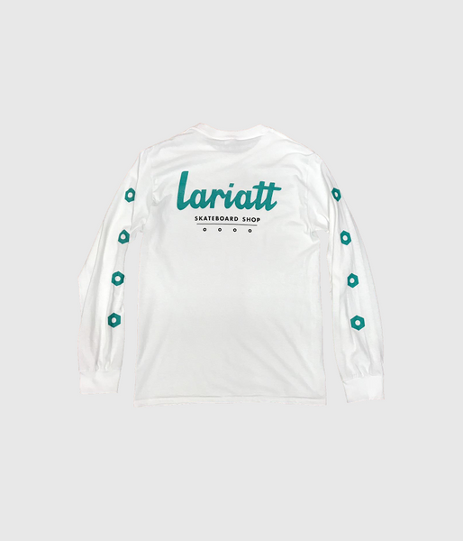 Lariatt 'Bolts' Long Sleeve T-Shirt White