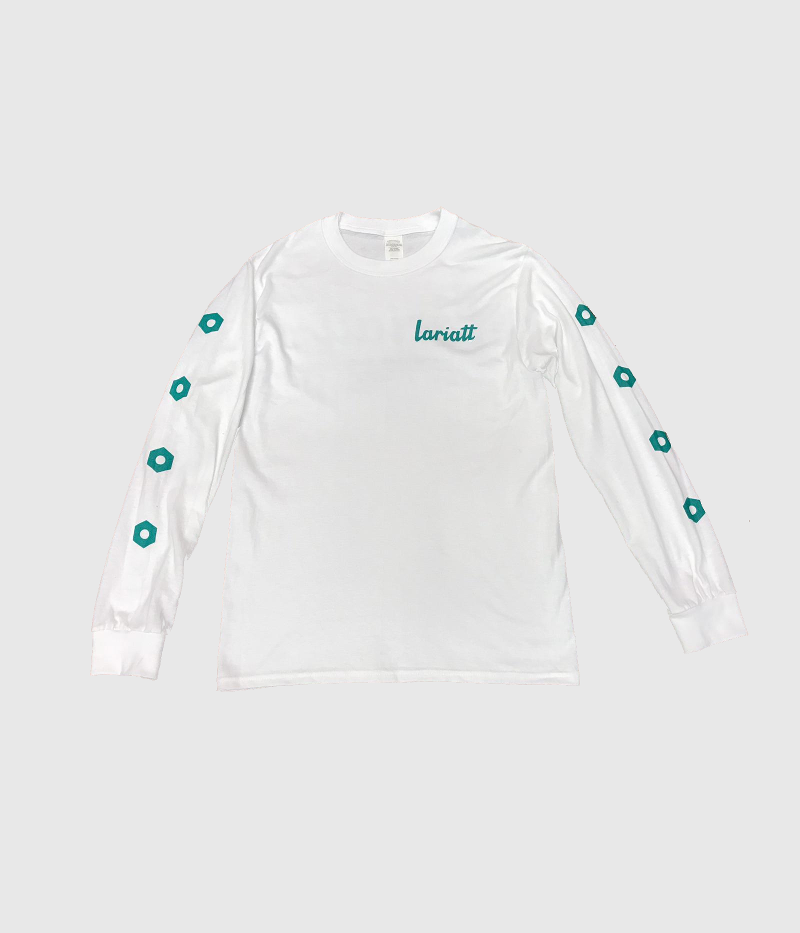 Lariatt 'Bolts' Long Sleeve T-Shirt White
