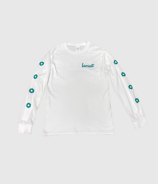 Lariatt 'Bolts' Long Sleeve T-Shirt White