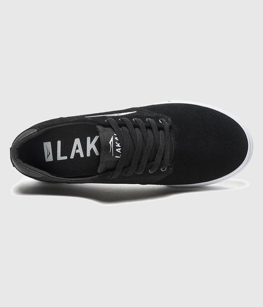 Lakai Porter Skate Shoes Black Suede