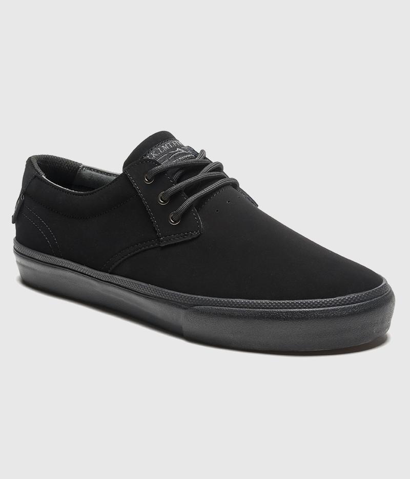 Lakai Daly Skate Shoes Black/Black Nubuck