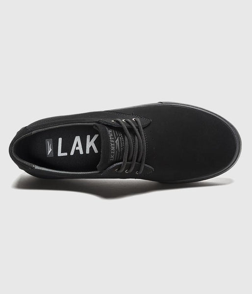 Lakai Daly Skate Shoes Black/Black Nubuck