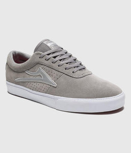 Lakai Sheffield Skate Shoes Grey Suede