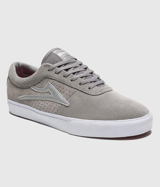 Lakai Sheffield Skate Shoes Grey Suede