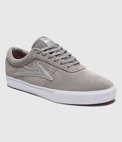 Lakai Sheffield Skate Shoes Grey Suede