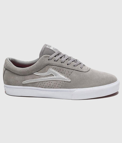 Lakai Sheffield Skate Shoes Grey Suede