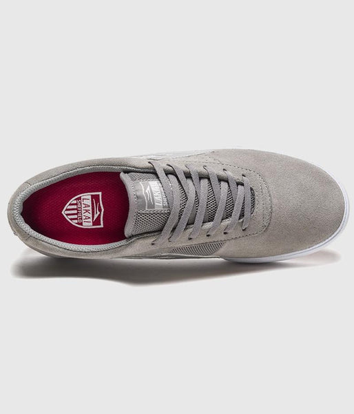 Lakai Sheffield Skate Shoes Grey Suede
