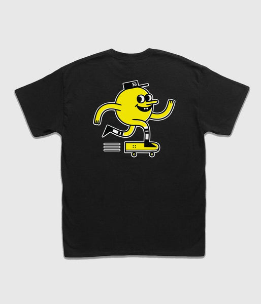 Blast Skates Mascot Logo T-Shirt Black