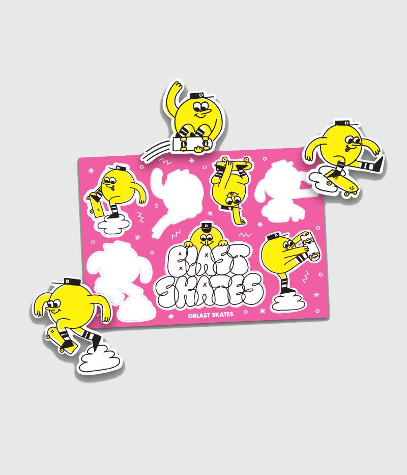 Blast Skates A5 Sticker Sheet