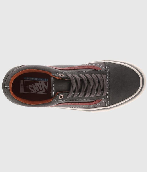 Vans Old Skool Pro Skate Shoes Gunmetal/Burnt Henna