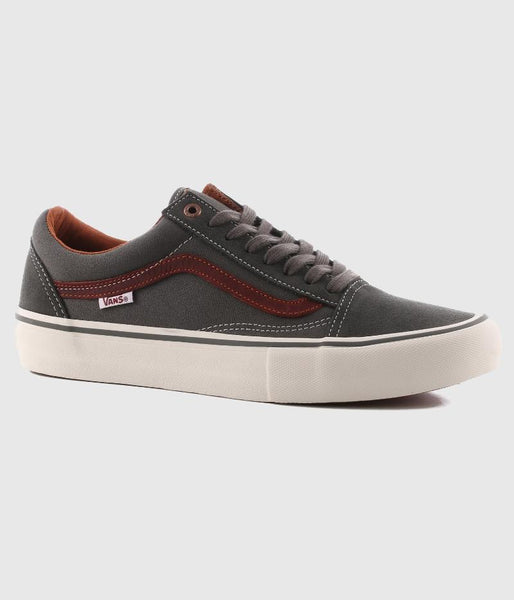 Vans Old Skool Pro Skate Shoes Gunmetal/Burnt Henna