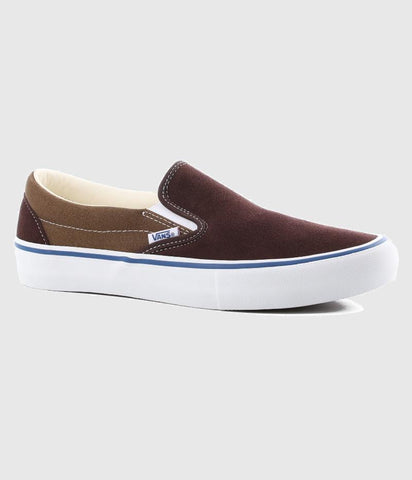 Vans Slip-On Pro Skate Shoes Coffee Bean/Teak